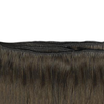 China Tangle Qingdao Wave Beauty 100% Cuticle Free Hair Balayage Color 16-22 Inch Blonde Machine Tied Hair Weft Machine Made Weft Extension for sale