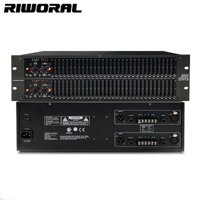 China 2231 3U standard professional structure 2x31 frequency band equalizer with 2231 high pass filter for sale