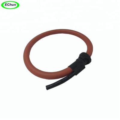 China Equip red color Flange-on flexible rogowski coil for AC wide current rated current 1000A for sale