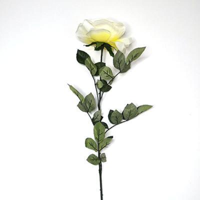 China Eco-friendly Hotel Office Large Silk Rose Group Single Real Touch Artificial Flower Eco-Friendly for sale