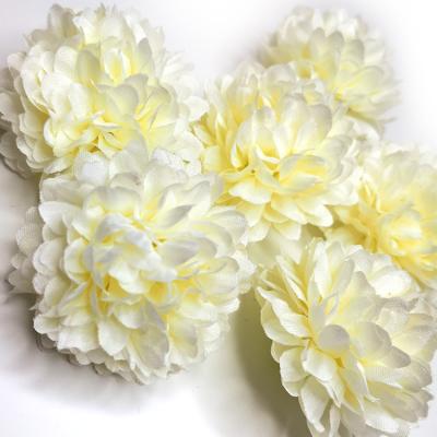 China Eco-friendly Home Decoration High End Commercial Silk White Carnation Artificial Flowers for sale