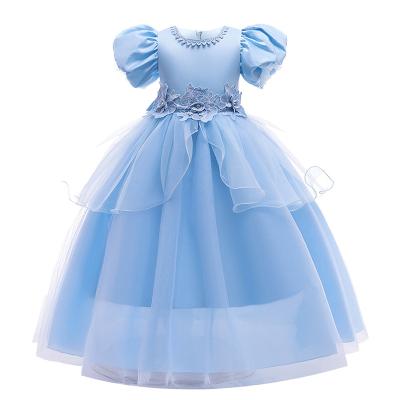 China Breathable Princess Cinderella Bluey Clothes 2021 Children's Halloween Cosplay Party Princess Dress Clothing Sets for sale