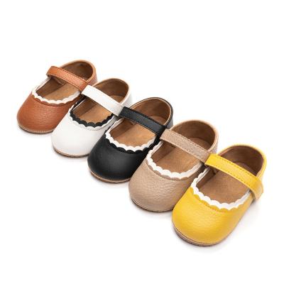 China Light Weigh Kids Prewalker Baby 0-12 Months Slip On Soft Sole Crochet Crib Shoes Girls Moccasins Infant First Loop Ruffles Walkers for sale