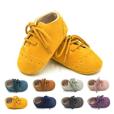 China Light Weigh Baby Crib Shoes Kids Slip On Lace Up Infant Ankle Tops Soft Unique Sneakers Anti-Slip Up First Walkers Cotton Unisex Prewalker for sale