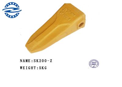 China Alloy Steel Excavators Spare Parts , Excavator Bucket Teeth SK200 SK210 SK230 for sale