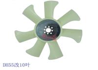 China Excavator spare parts 7 blade 8 holes DH55 fan blade cooling fan for sale