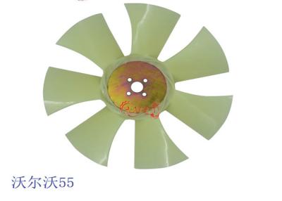 중국 Excavator fan blade 7 blade 4 holes 55 fan blade cooling fan 판매용