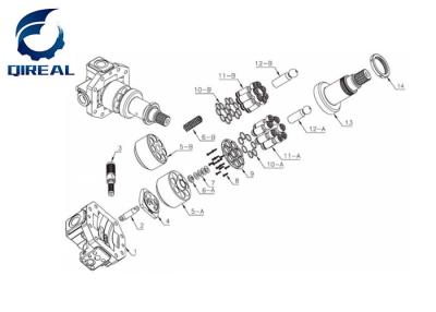 China A6V Handok Hydraulic Pump A6VM55 A6VM86 A6VM107 A6VM160 A6VM172 A6VM200 A6VM250 Repair Parts for sale