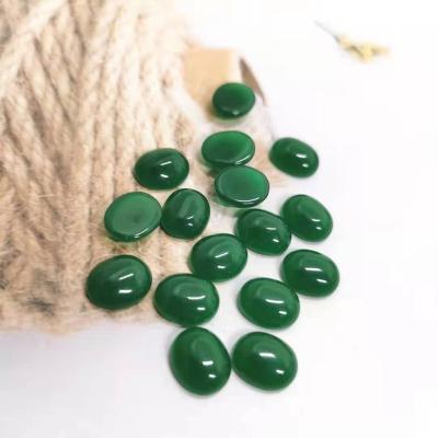 China 6x8 7x9 8x10 10x14 12x16 13x18MM crystal like jade beads, green glass cabochons beads flat back for DIY jewelry findings for sale