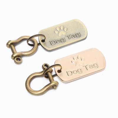 China Europe 2D Alloy Metal Dog Tags Bronze Dog Tag For Personal Engraving for sale