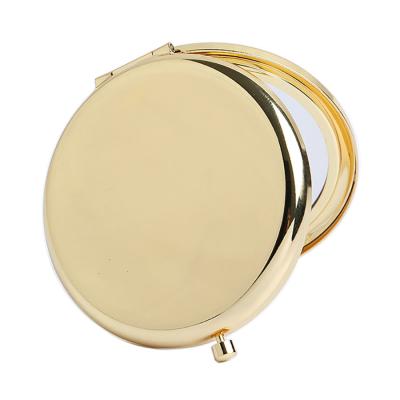 China Custom Popular Magnifying Logos Hand Mirror Style Double Sides Pocket Mirror For Gifts for sale