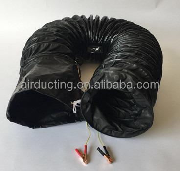 China Professional Quality Black PVC Air Duct Anti Static Explosion Proof Flexible Duct for sale