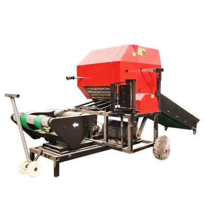 China Livestock farm green corn straw storage packing all-in-one cattle and sheep grass packing wrap machine packing density is high for sale