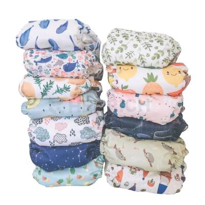 China Custom Size Plain Weave Cloth Diaper Reusable Washable Washable Insert Bamboo Cloth Diaper for sale