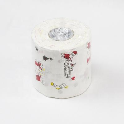 China Virgin Wood Pulp Christmas High Quality 100% Organic Virgin Pulp Hot Selling Cheap Toilet Paper Tissue Roll for sale