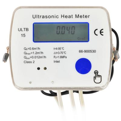 China M-BUS ULTB-15-40 Brass Portable Ultrasonic Heat Meter for sale