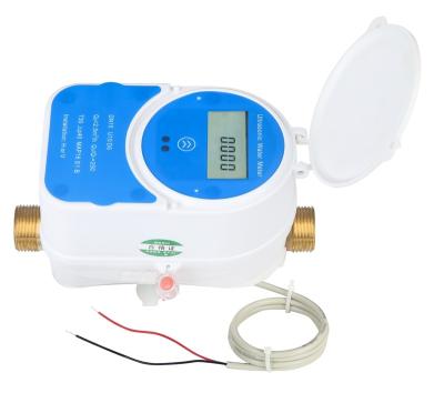 China Residential House Valve Remote Control Ultrasonic Water Meter LoRaWAN / M-bus / RS-485 DN15-DN20 for sale