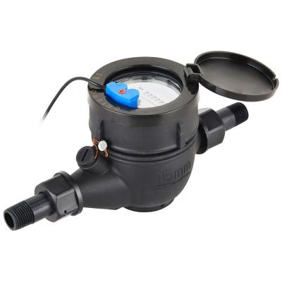 China Residential Jet Plastic Water Meter Multi Chamber With Pulse Output for sale