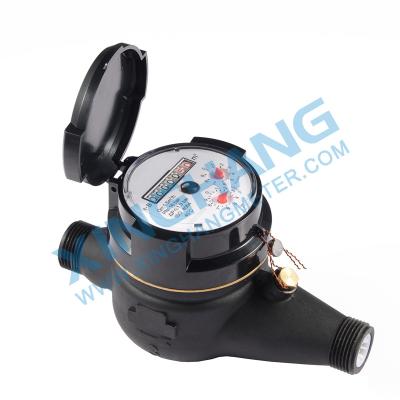 China Multi Residential Class C R160 Jet Dry Type Nylon Plastic House Class B Water Meter for sale