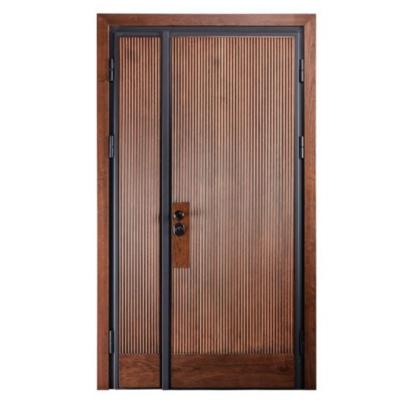 China Modern design newest main entrance door good quality wood design for villa for sale