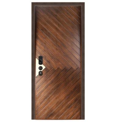 China Modern direct from factory modern design front door for apartment modern single leaf door for sale