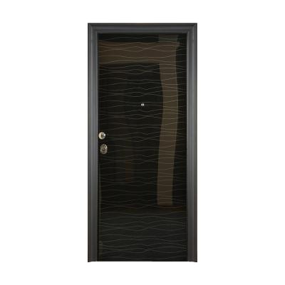 China New Design CE Modern Steel Home Euro Main Door Modern Security Residential Door for sale