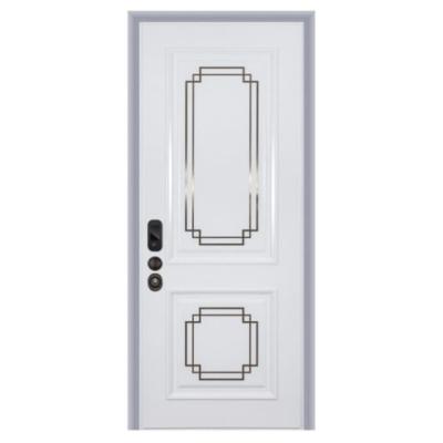 China Good Quality Modern Anti Thief Effect Door Panel Security Wood Door For Euro Market European Laminate Door for sale