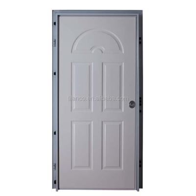 China Exterior Ultraviolet-proof Modern White Color New Design 930*2070mm PVC Coated MDF Modern Design Armored Door For Home for sale