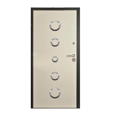 China Modern Design Modern Good Quality Italian Exterior Door With Stainless Steel Door Panels Luxury Apartment Door for sale