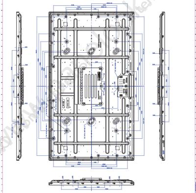 China 55 inch High Brightness LCD Panel 3840×2160 Helderheid 2500cd/M2 LVDS Interface P550HVN06.4 Te koop