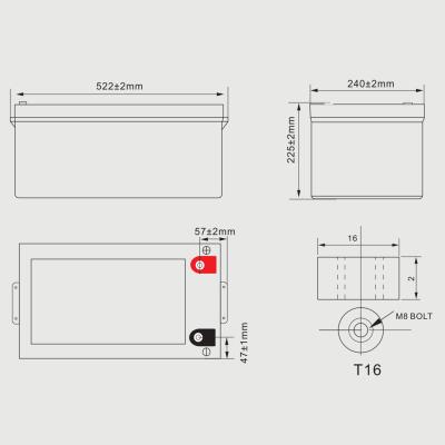 China Deep Cycle Life Solar Battery 200ah Solar Battery Suppliers GEL 12V 200Ah Solar Panel Lead Acid Batteries For Sale for sale