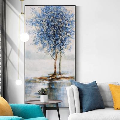 China Modern Home Hand Painted Abstract Wall Art Heavy Texture Oil Painting Abstract Decor 100% Canvas For Hotel for sale