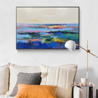 China New Style Abstract Handmade Oil Painting On Canvas Abstract Painting For Hotel for sale