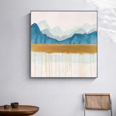 China Modern Art Oil Painting Acrylic Gold Foil Abstract Handpainted Modern Decor Canvas Painting Large Wall Art for sale