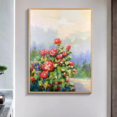 China Wholesale Modern Wall Pictures Still Life Home Paintings Modern Art Oil Painting Cuadros Decoration Flower Canvas for sale