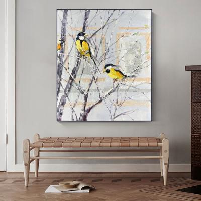 China Modern New Arrival Custom Size Wall Art Pictures For Living Room Home Decor Hand Painted Animal Oil Painting On Canvas for sale