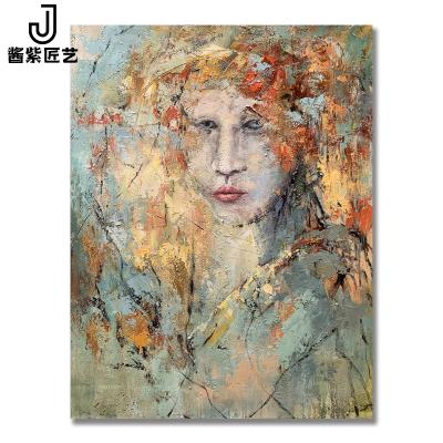 China Home Wall Art Figure Oil Canvas Quadri Painting Portrait Art Drawing Decor Hand Abstract 3d Artwork Modern View Picture for sale