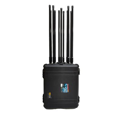 China 130W Prison UAV Signal Jammer Detection Defense Positioning Equipment for sale