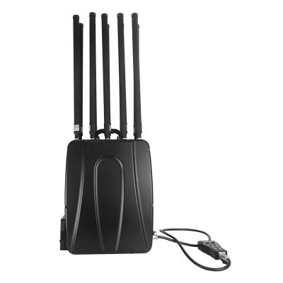 China 10 Band Waterproof Anti Drone Frequency Blocker Interference Jamming Backpack for sale