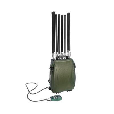 China High Power Drone Jammer FPV Counter Backpack 3km 900MHz for sale