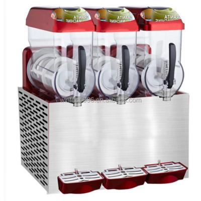 China Food Safety Commercial 3 Cylinder Slush Machine Juice Machine Automatic Beer Snow Cooling Melting Machine for sale