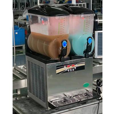 China Two Cylinder Food Safety Automatic Slush Snow Melting Machine Ventilation Machine Fruit Drinks Machine for sale