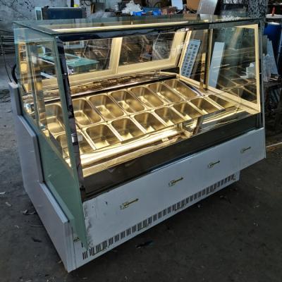 China Single-temperature Italian Maker Commercial Refrigerator Gelato Displays Freezer Sorbet Showcase The voltage can be 110V for sale