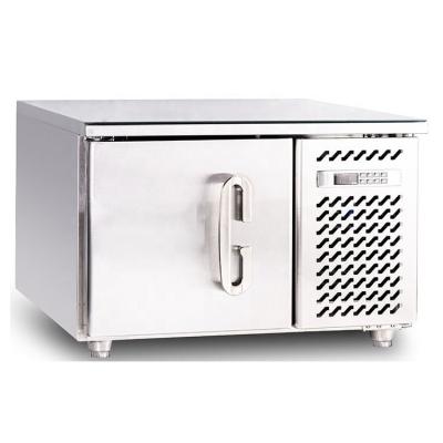 China Double-temperature Supply Three Dish Countertop Blast Freezer Ice Cream Freezer Storage Seafood Freezer for sale