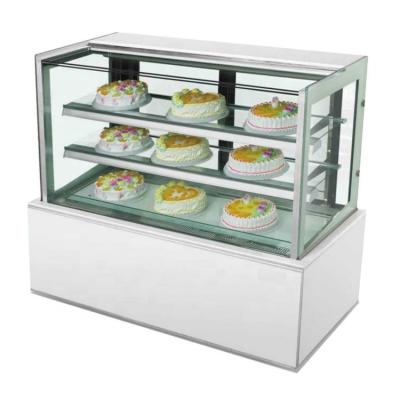 China Shopping Mall 1.2m Cake Showcase Marble Dessert refrigeratorRight Fish Sushi Showcases Cabinet for sale