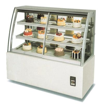 China Supermarket 1.5m Front Entrance Cake Display Cabinets Sushi Display Refrigerated Dessert Display Cabinet for sale