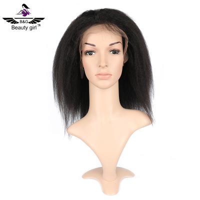 China 2017 Wholesale African Wigs Free Sample Kinky Straight Synthetic Lace Front Wigs For Black Women for sale