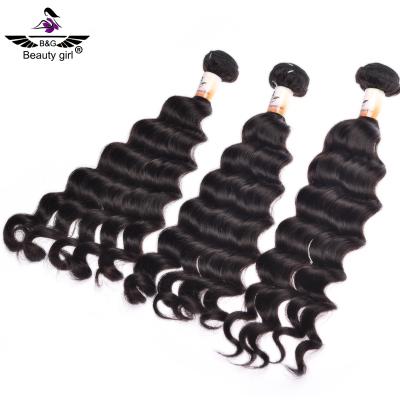 China No Steamed Beauty Girl Raw Virgin Bouncy Wave Hair Vietnamese Shedding Bundle for sale