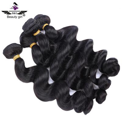 China Factory wholesale cheap virgin brazilian wave hair loose shedding package don't worship hair color weave for sale