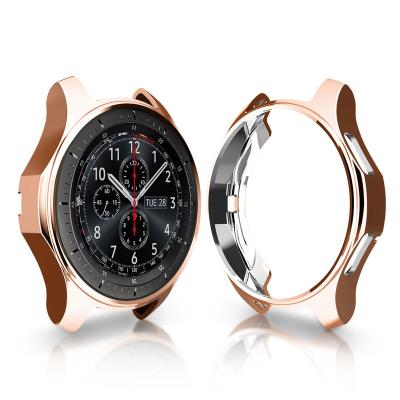 China 360 Degree Cover Device Case For Samsung Gear S3 Frontier SM-R760, Soft TPU Plated Protective Bumper Shell For Samsung Gear S3 Frontiersmart Watch for sale